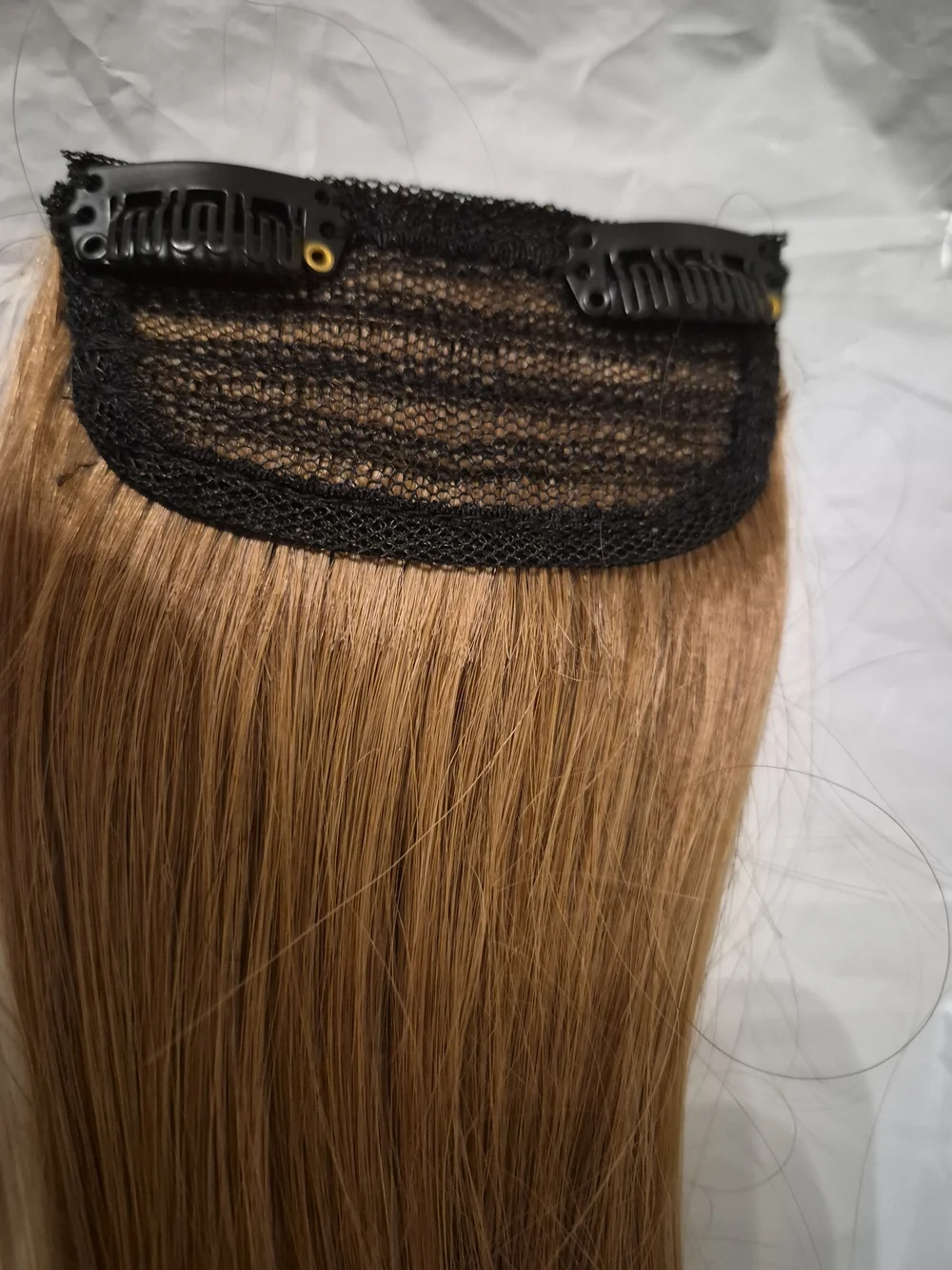 Human hair Clip-In Hair Extension - Light Brown
